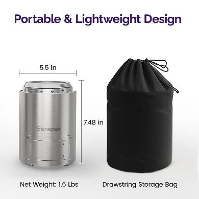 Portable Smokeless Tabletop Fire Pit