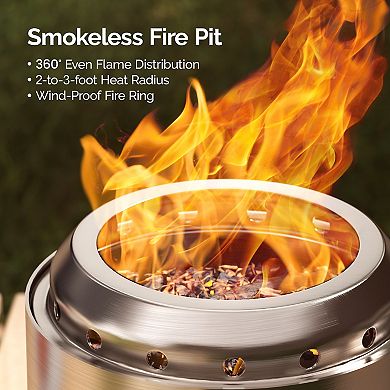 Portable Smokeless Tabletop Fire Pit