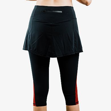 Women's Short Sport Skirt With Attached 17" Leggings