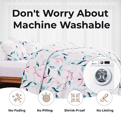 SERWALL 3-Piece Luxury Duvet Cover & Sham Set