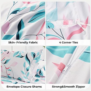 SERWALL 3-Piece Luxury Duvet Cover & Sham Set