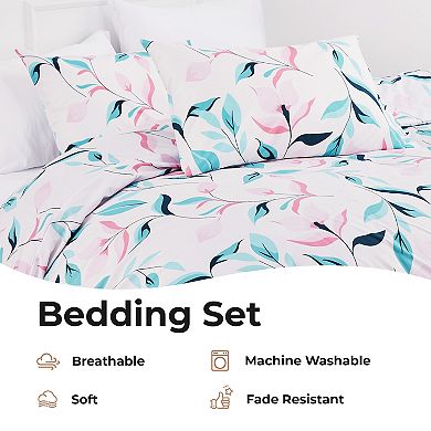 SERWALL 3-Piece Luxury Duvet Cover & Sham Set