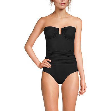 Women's Lands' End D-Cup Bandeau Tankini Top