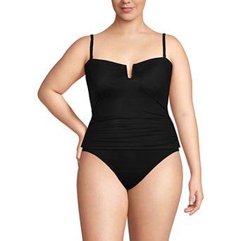 Plus Size Lands' End Slender U-Wire Multiway Swim Top