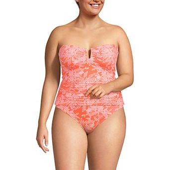 Plus Size Lands' End Slender U-Wire Multiway Swim Top