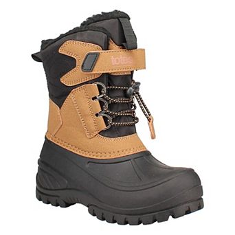 Totes Boys Noah Winter Boots Lace-Up Insulated Snow Boots