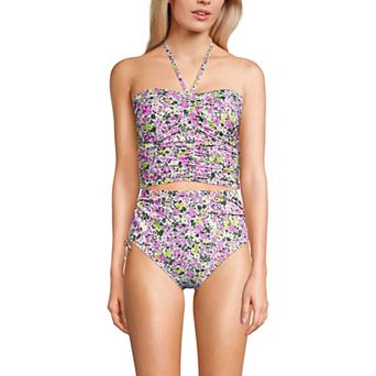 Women's Lands' End Ruched Halter Tankini Top