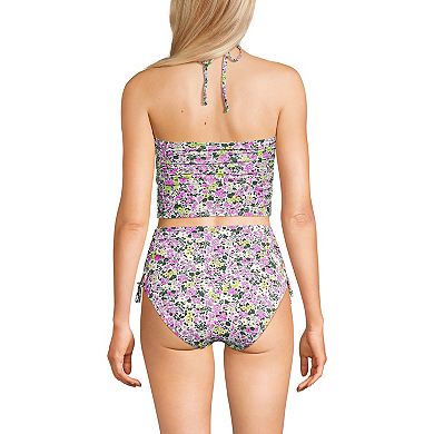 Women's Lands' End Ruched Halter Tankini Top
