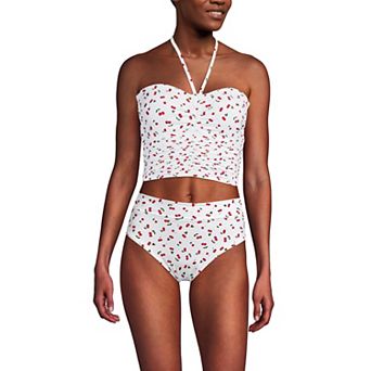 Women's Lands' End Ruched Halter Tankini Top