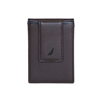 Men's Nautica Pop Color Leather RFID-Blocking Front Pocket Wallet