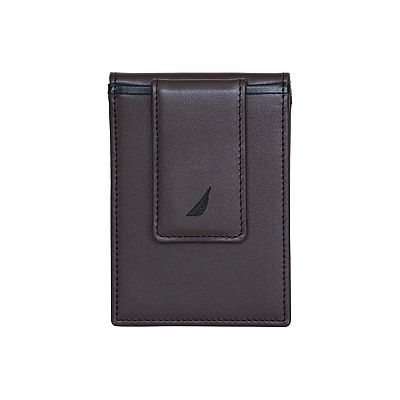 Men's Nautica Pop Color Leather RFID-Blocking Front Pocket Wallet