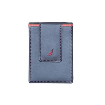Men's Nautica Pop Color Leather RFID-Blocking Front Pocket Wallet