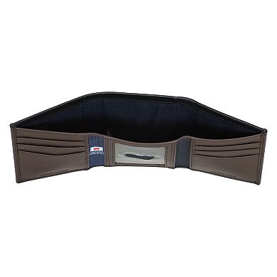 Men's Nautica Pop Color RFID-Blocking Leather Trifold Wallet