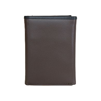 Men's Nautica Pop Color RFID-Blocking Leather Trifold Wallet