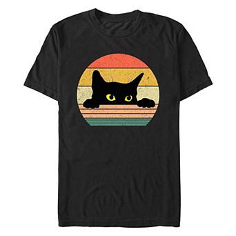 Big & Tall Kitty Peaking Graphic Tee