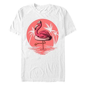 Big & Tall Flamingo Summer Chilling Graphic Tee