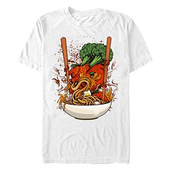 Big & Tall Dragon Eating Fire Ramen Graphic Tee