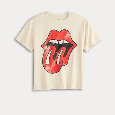 Juniors' The Rolling Stones Festival Logo Graphic Tee