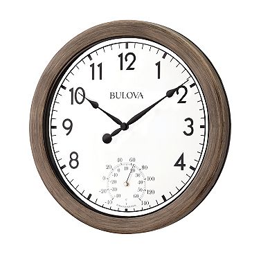 Bulova C4879 Patio Time 11" Indoor/ Outdoor Wall Clock