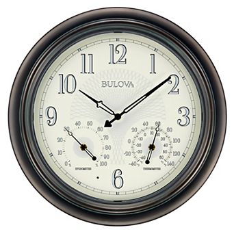 Bulova C4813 Weather Master 18" Wall Clock