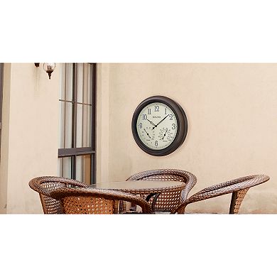 Bulova C4813 Weather Master 18" Wall Clock