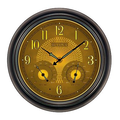 Bulova C4813 Weather Master 18" Wall Clock