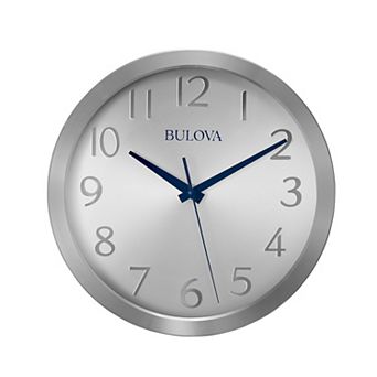 Bulova C4844 Winston Metal 10" Wall Clock