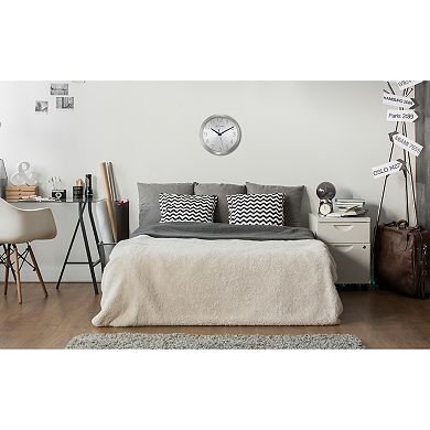 Bulova C4844 Winston Metal 10" Wall Clock