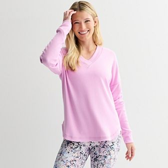 Women's Tek Gear® Rib V-Neck Tunic Top