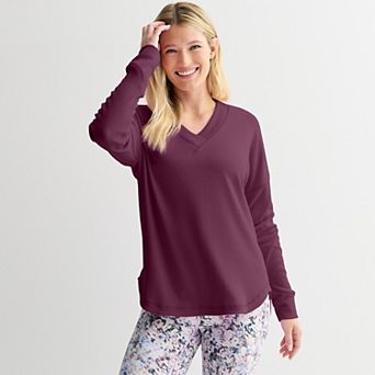 Women's Tek Gear® Rib V-Neck Tunic Top