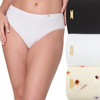 Bali® Lux Cotton Essentials Hi-Cut Underwear 3 pk DFLEH3