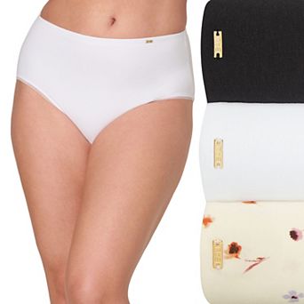 Bali® Lux Cotton Essentials 3 pk Brief Underwear DFLEB3