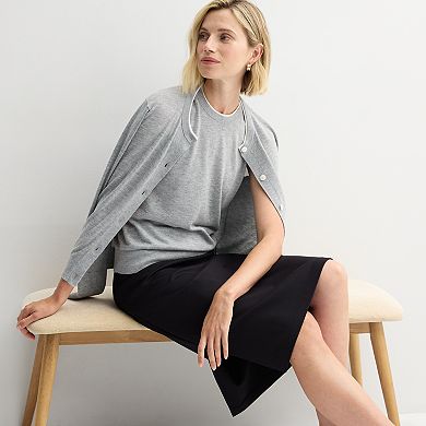 Women's Nine West Crewneck Sweater Shell