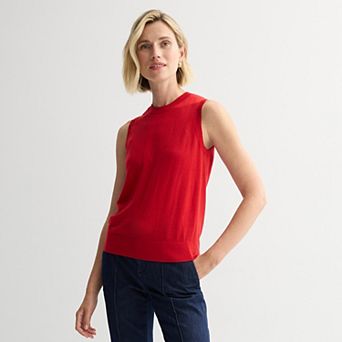 Women's Nine West Crewneck Sweater Shell