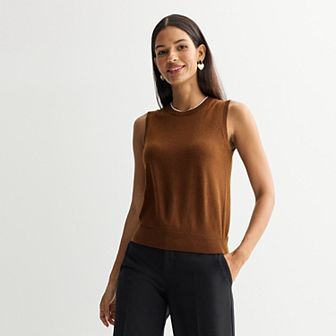 Women's Nine West Crewneck Sweater Shell