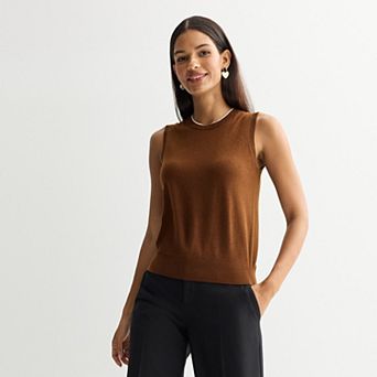 Women's Nine West Crewneck Sweater Shell