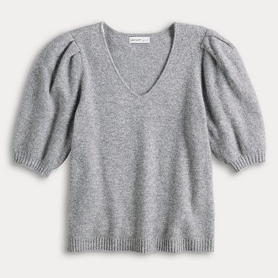 Women's Nine West V-Neck Puff Sleeve Top