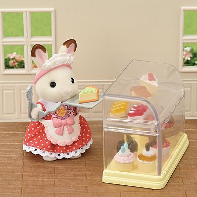 Calico Critters Village Cake Shop Playset with Furniture and Accessories