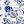 White Blue Floral