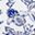 White Blue Floral
