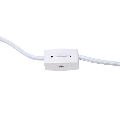 Creekwood Home Nauru 11.81" Traditional Petite Metal Stick Bedside Table Desk Lamp