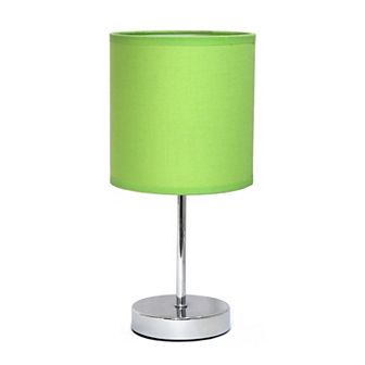 Creekwood Home Nauru 11.81" Traditional Petite Metal Stick Bedside Table Desk Lamp