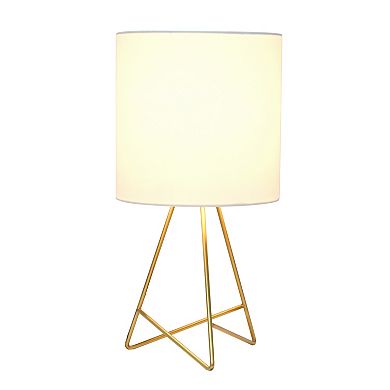 Creekwood Home Glamora 14" Modern Chic Wire Table Lamp