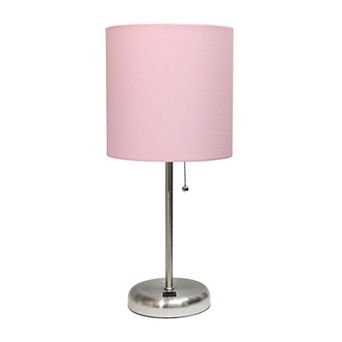 Creekwood Home Oslo 19.5" Contemporary Bedside USB Port Feature Standard Metal Table Desk Lamp