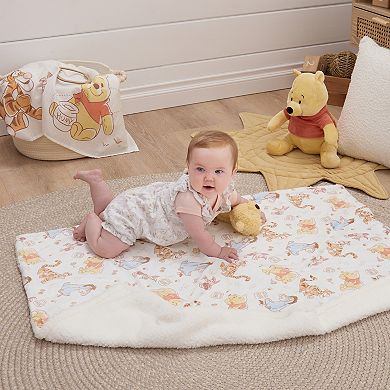 Disney's Winnie the Pooh Velboa Sherpa Baby Blanket