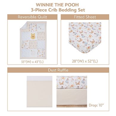 Disney's Winnie the Pooh 3-pc. Crib Bedding Set