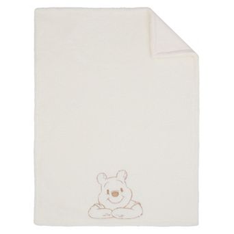 Disney's Winnie the Pooh Embroidered Sherpa Baby Blanket