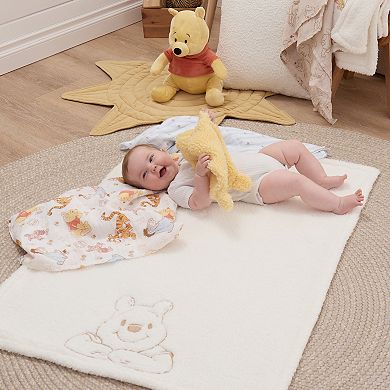 Disney's Winnie the Pooh Embroidered Sherpa Baby Blanket
