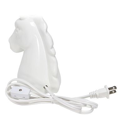 Creekwood Home Whimsilux 15.5" Enchanting Unicorn Dreams Table Lamp