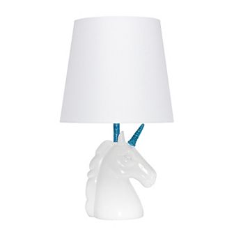 Creekwood Home Whimsilux 15.5" Enchanting Unicorn Dreams Table Lamp